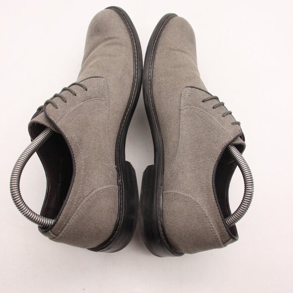 John Varvatos USA Gray Canvas Shoes Men’s Size 8 M Lace-Up Casual Dress Shoes main image 9